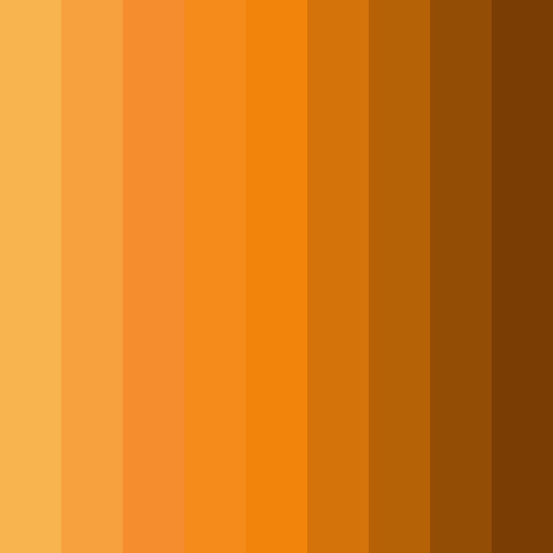 Download amber sunrise color palette PNG image (square)