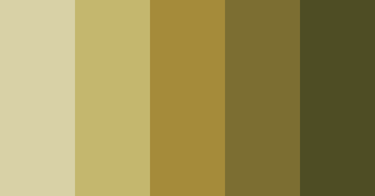 Download shades of olive color palette PNG image (landscape)