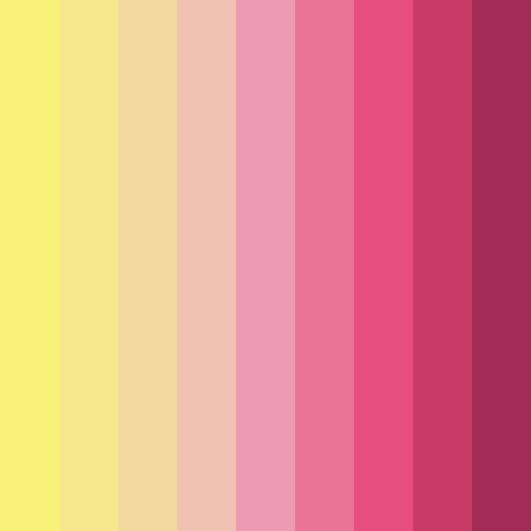 Download sunset blossom color palette PNG image (square)