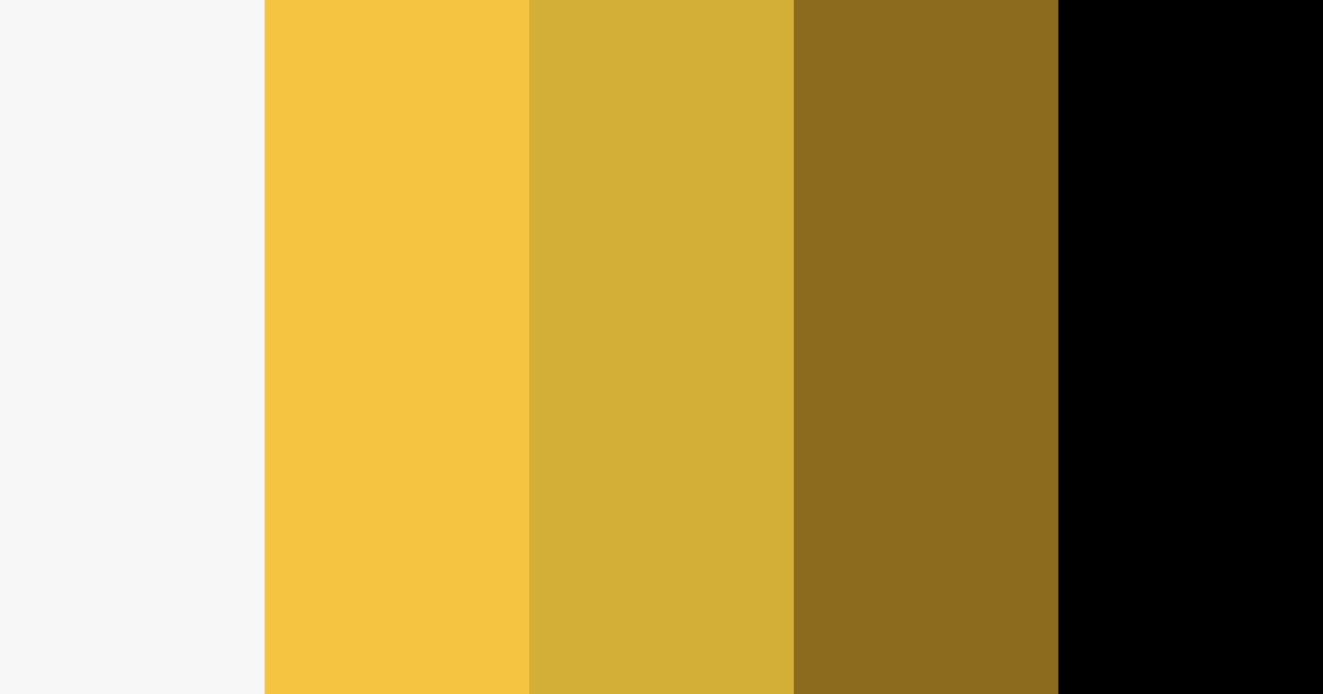 Download golden elegance color palette PNG image (landscape)