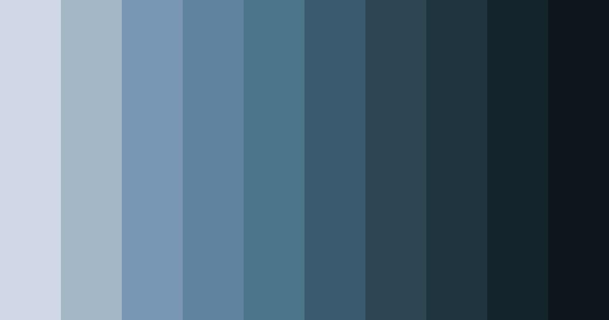 Download blue grey shades color palette PNG image (landscape)