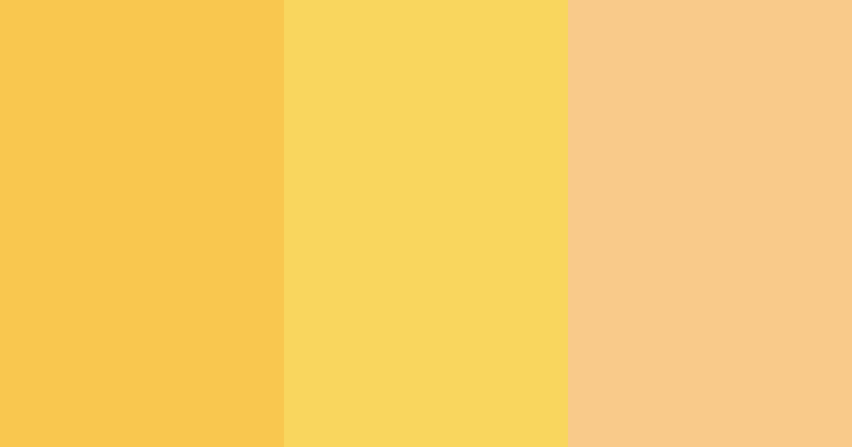Download yellow sunshine color palette PNG image (landscape)
