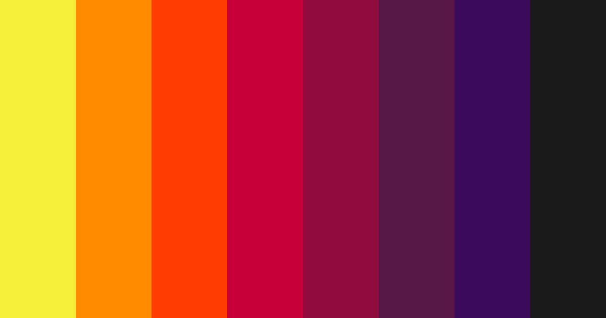 Download vivid dissonance color palette PNG image (landscape)