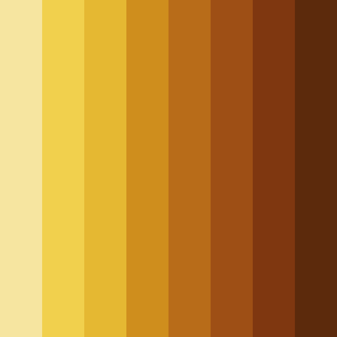 Download golden ember glow color palette PNG image (square)