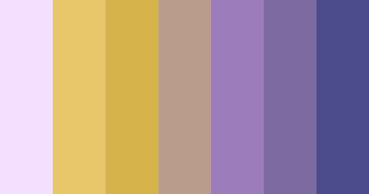 Download lavender sunshine color palette PNG image (landscape)