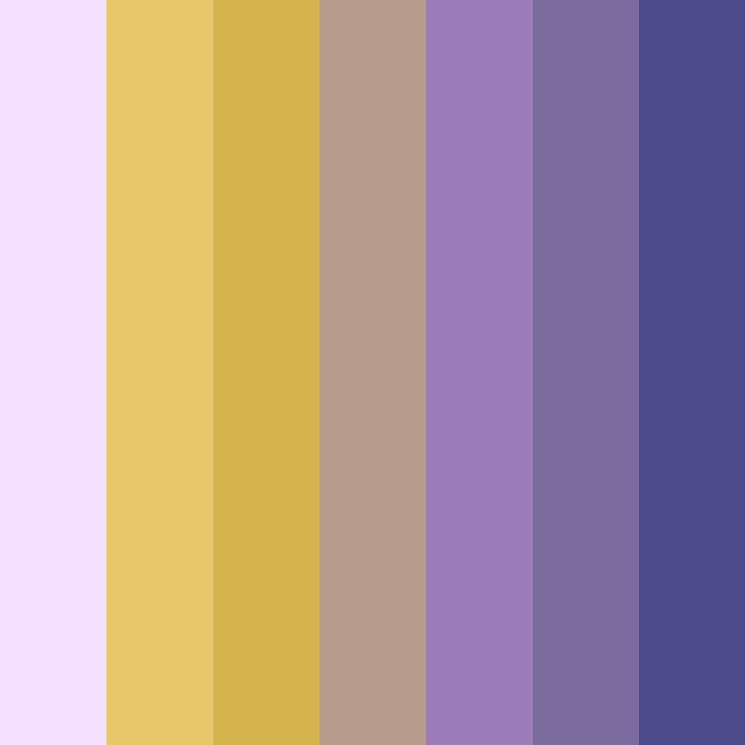 Download lavender sunshine color palette PNG image (square)