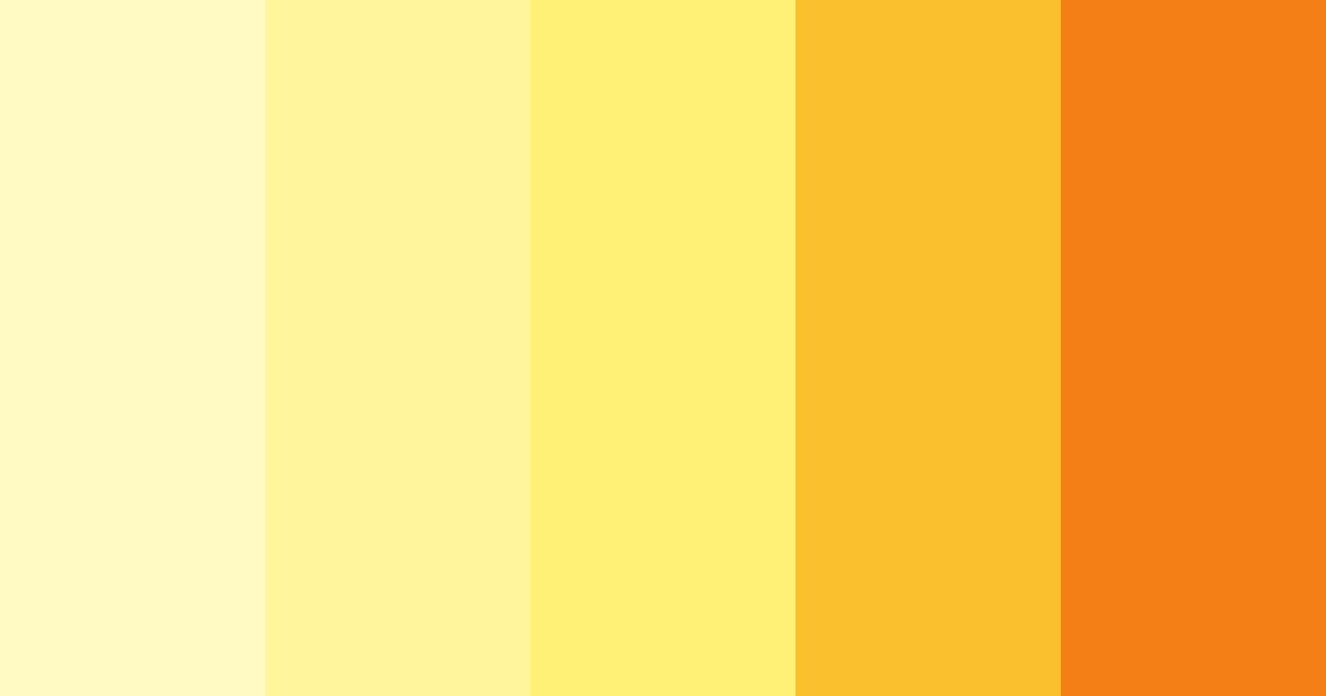 Download sunshine serenade color palette PNG image (landscape)