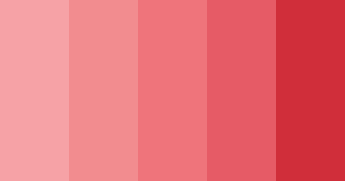 Download red shades color palette PNG image (landscape)