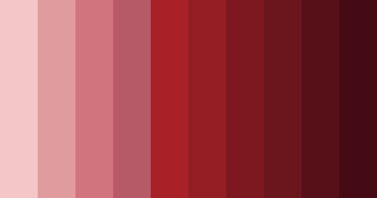 Download deep red color palette PNG image (landscape)