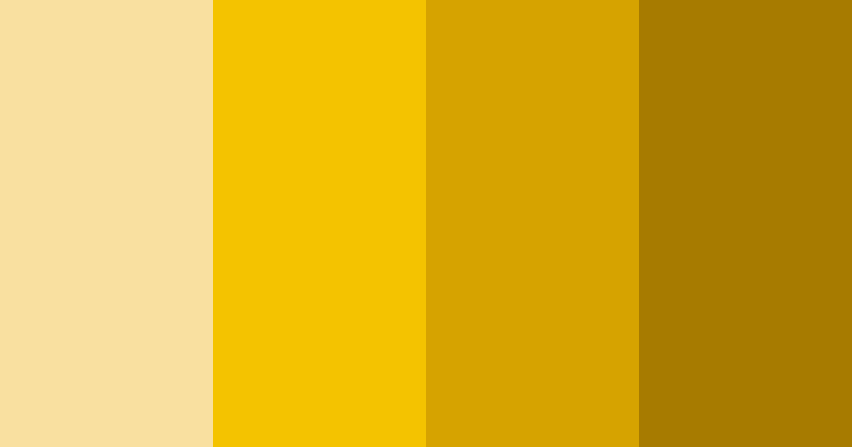 Download honey yellow color palette PNG image (landscape)