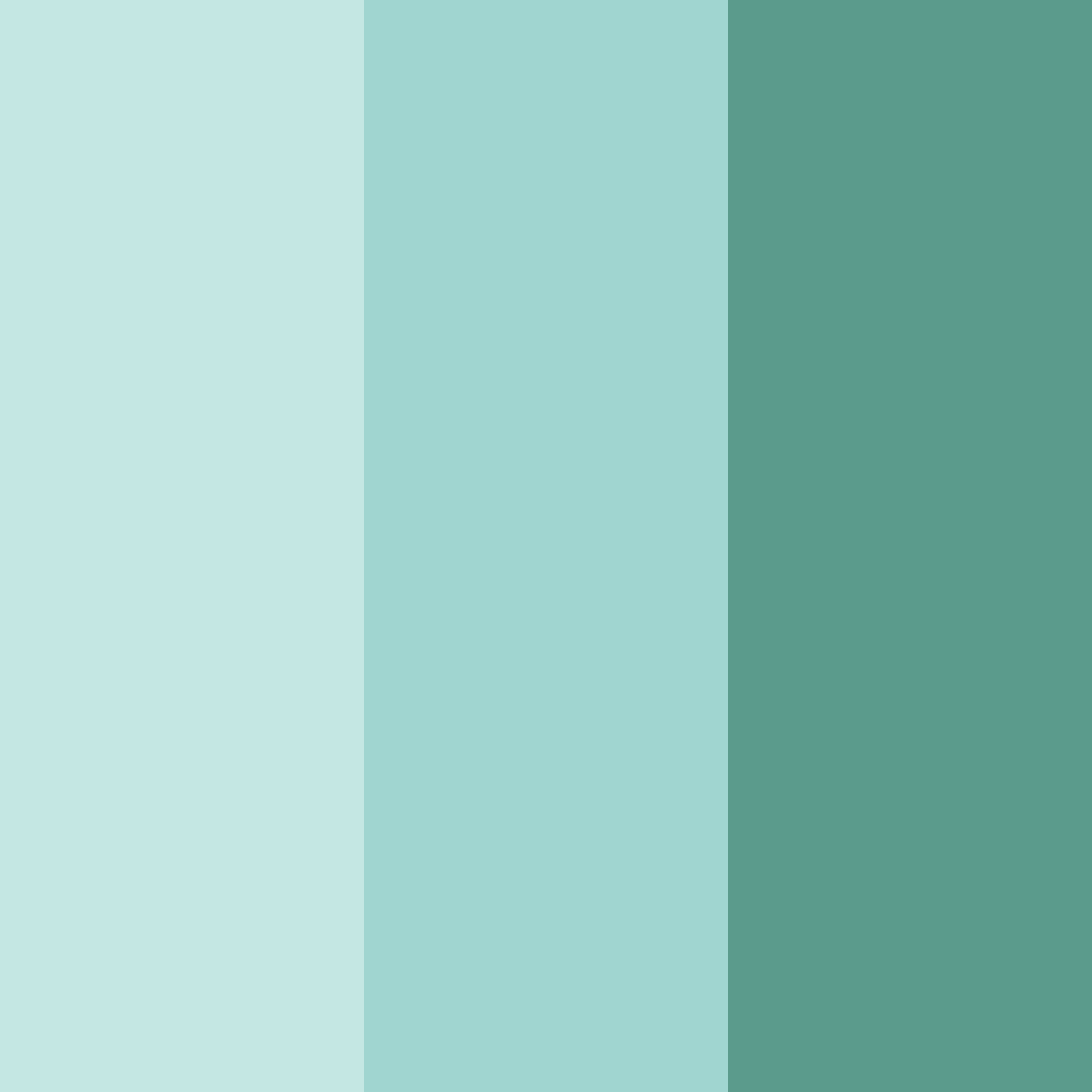 Download teal serenity color palette PNG image (square)