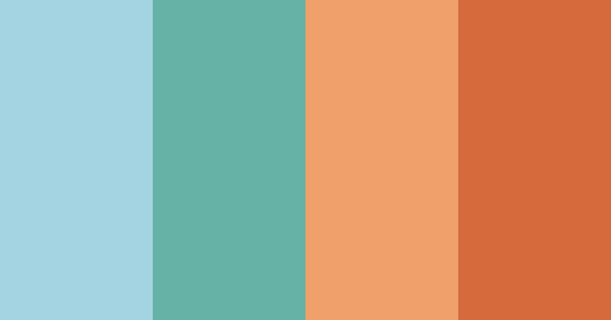 Download tropical oasis color palette PNG image (landscape)