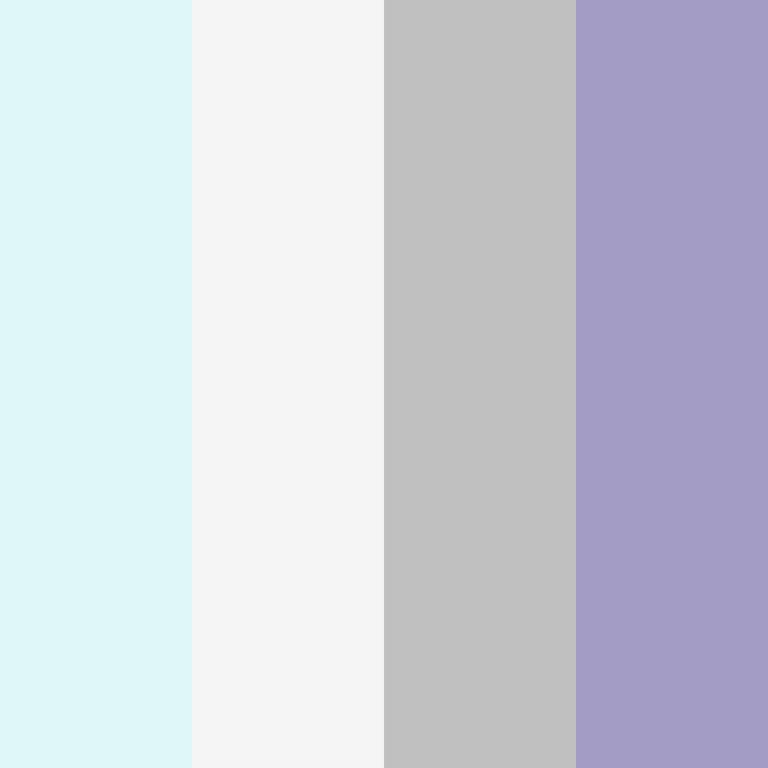 Download icy blue color palette PNG image (square)