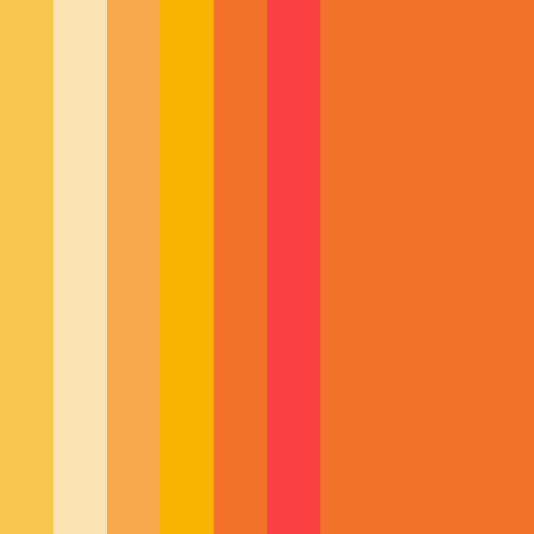 Download harvest sunrise color palette PNG image (square)