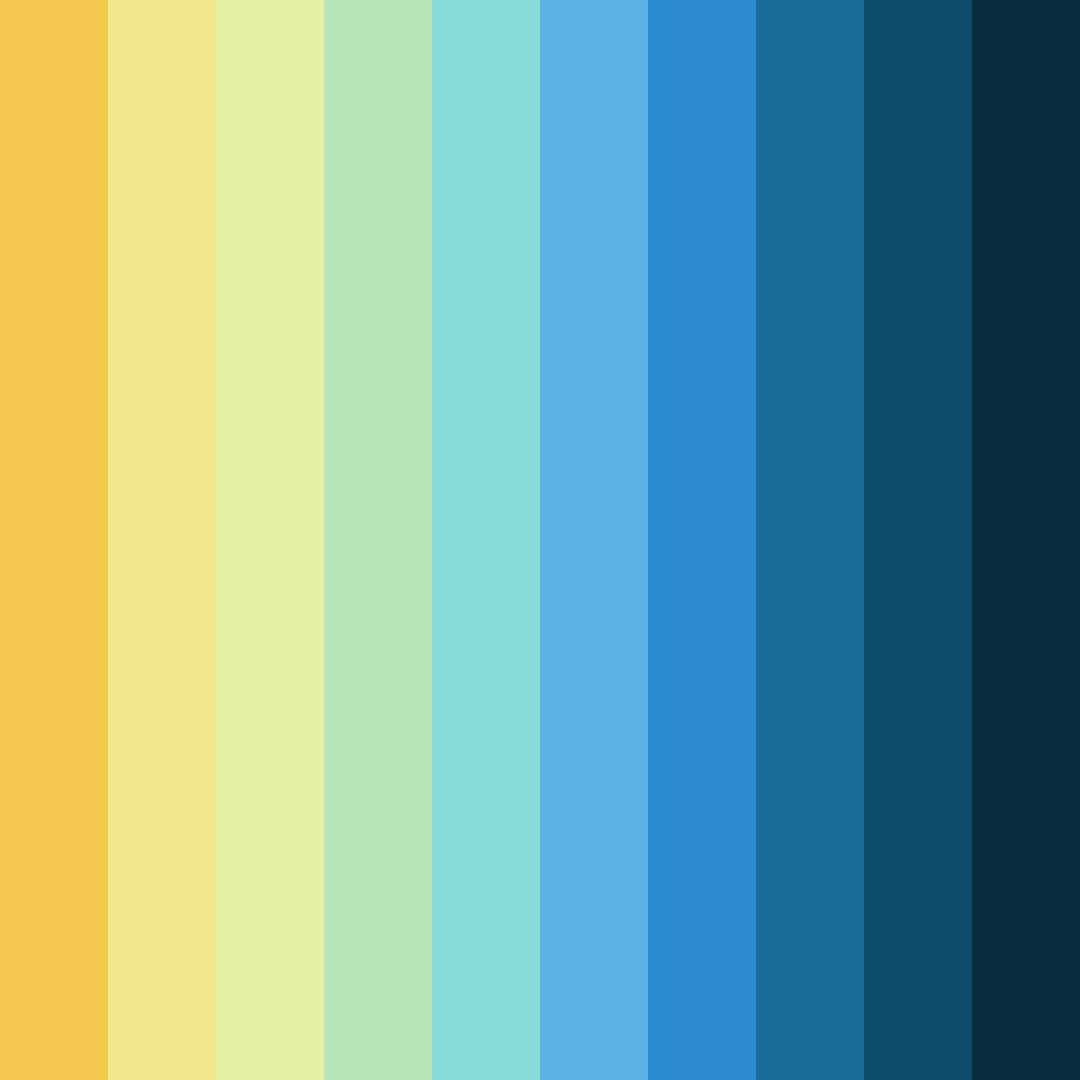Download serenity shoreline color palette PNG image (square)