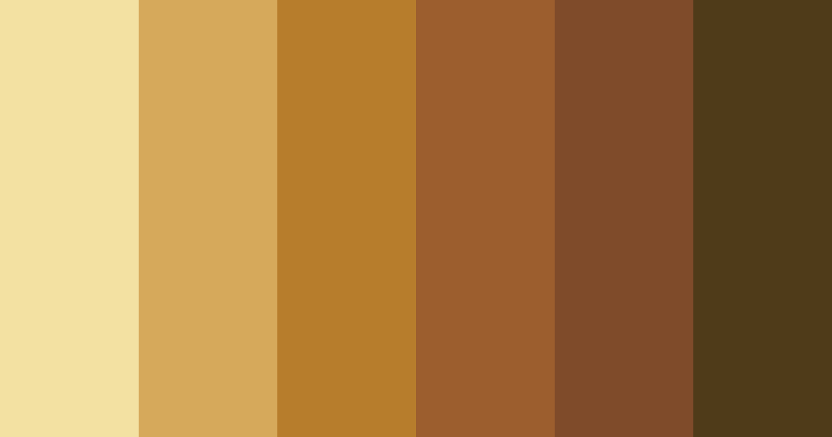 Download brown leaves color palette PNG image (landscape)