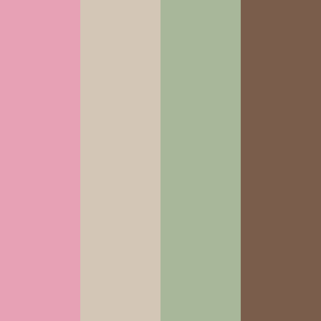 Download whispering woods color palette PNG image (square)