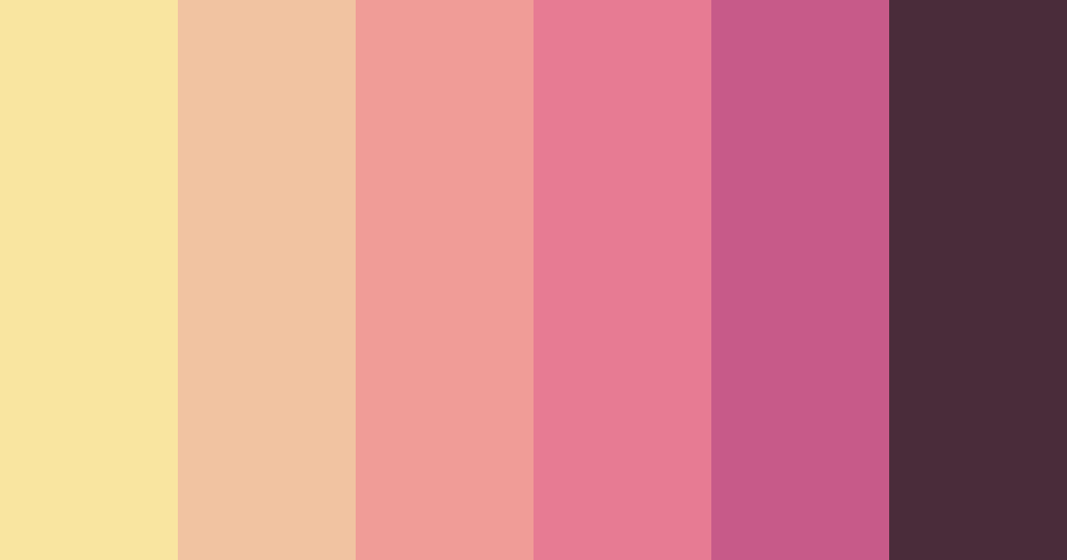 Download blossom serenade color palette PNG image (landscape)