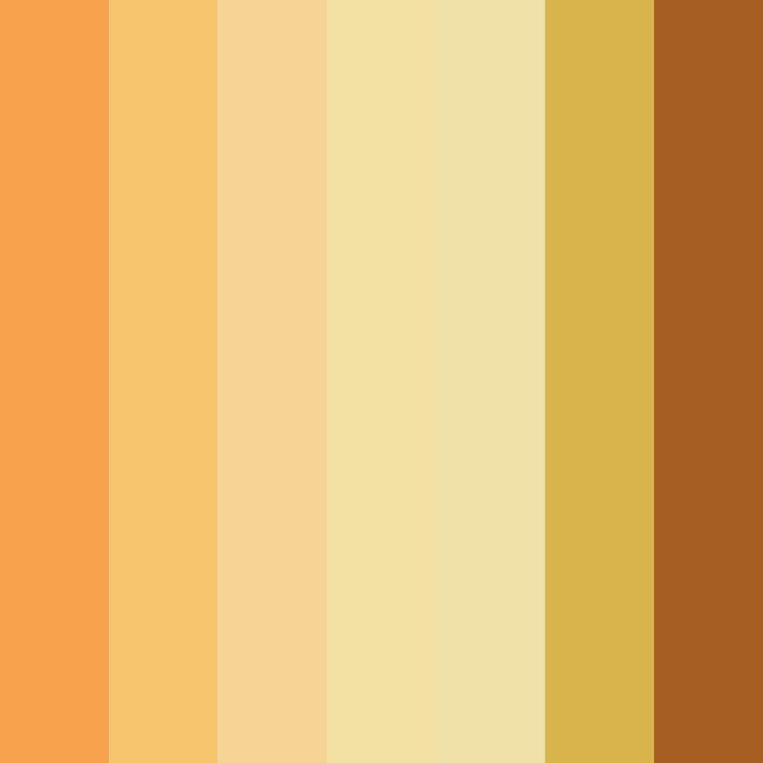 Download orange sunrise color palette PNG image (square)
