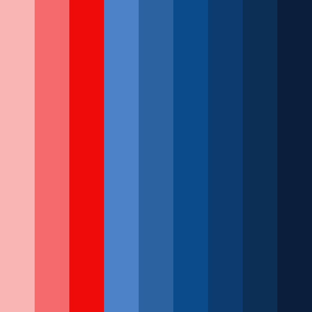 Download red and blue harmony color palette PNG image (square)