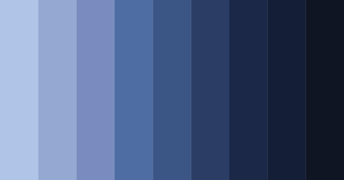 Download midnight serenity color palette PNG image (landscape)
