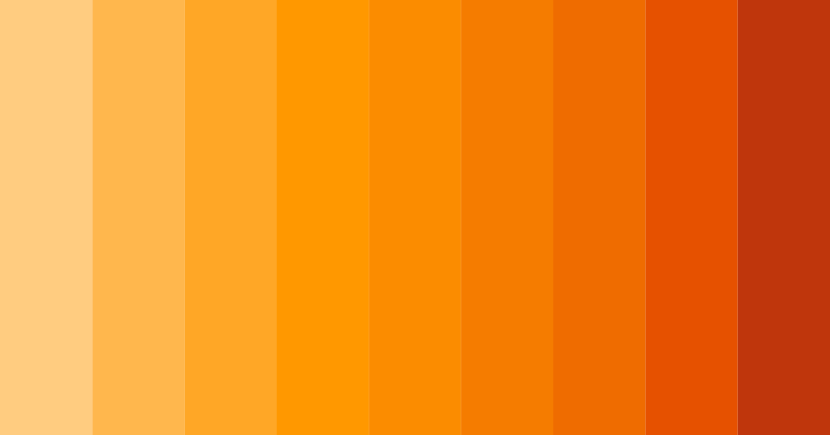 Download citrus sunset color palette PNG image (landscape)