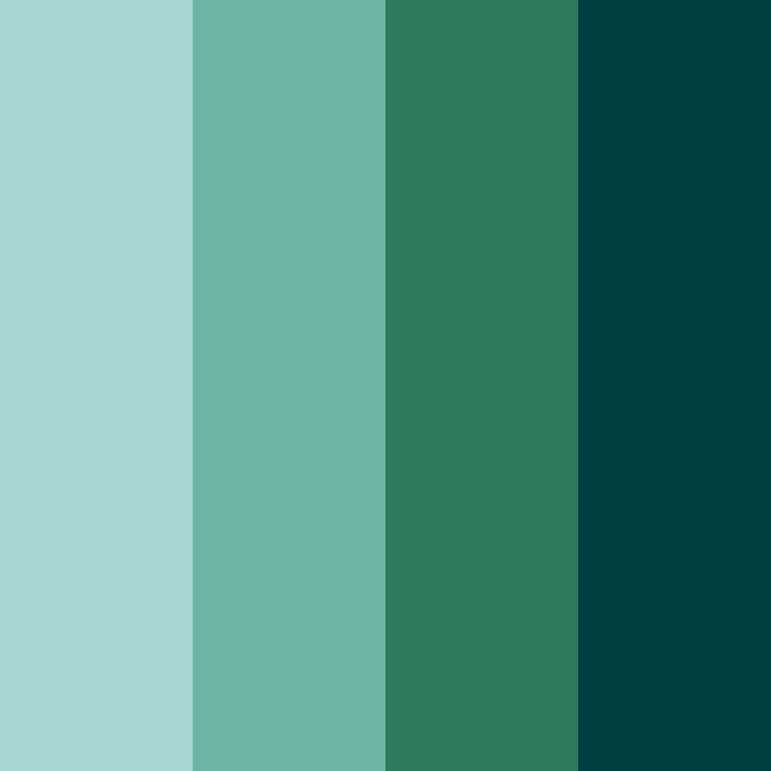 Download emerald twilight color palette PNG image (square)