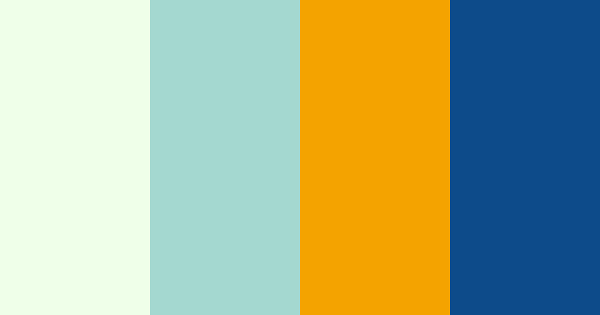 Download teal sunset color palette PNG image (landscape)