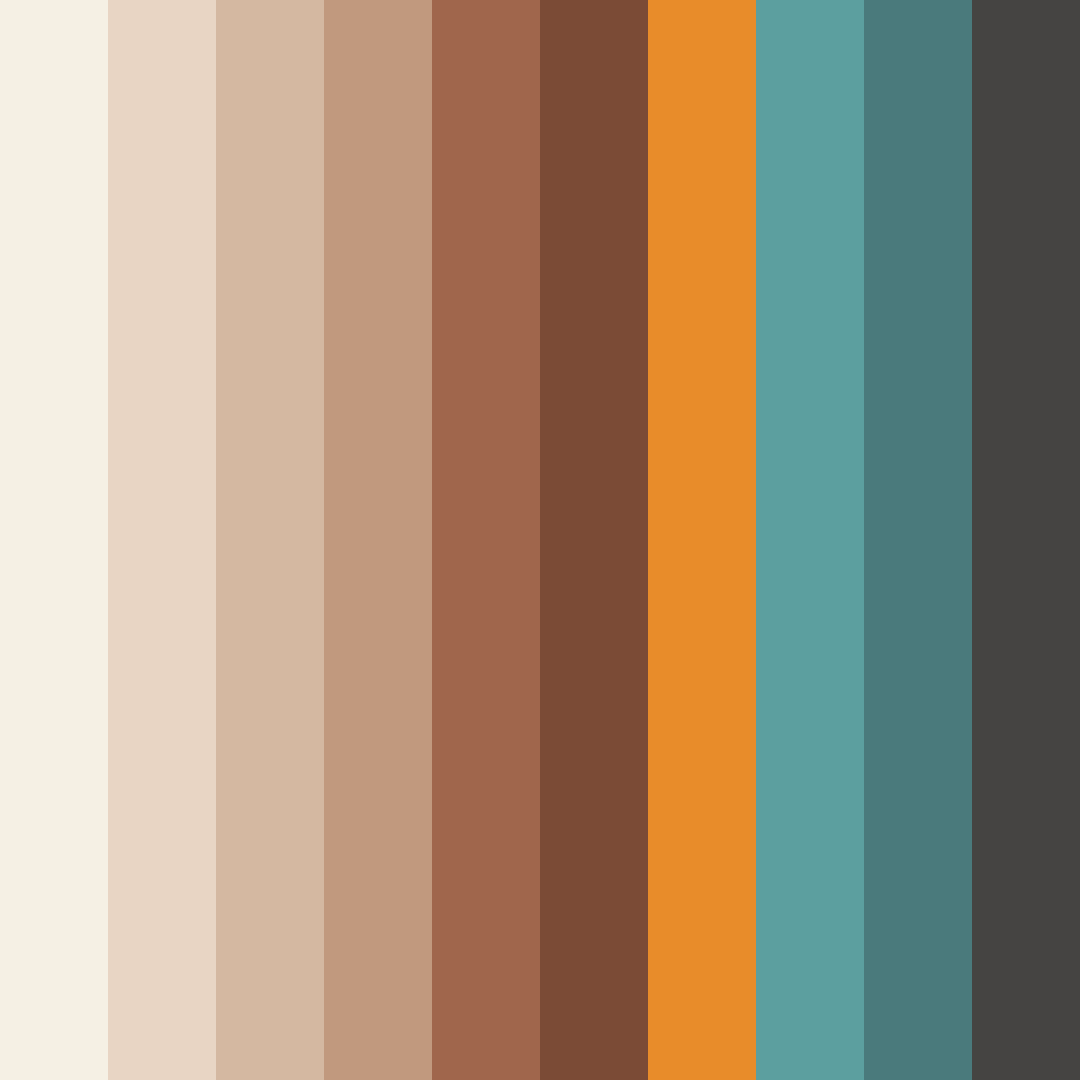 Download desert oasis color palette PNG image (square)