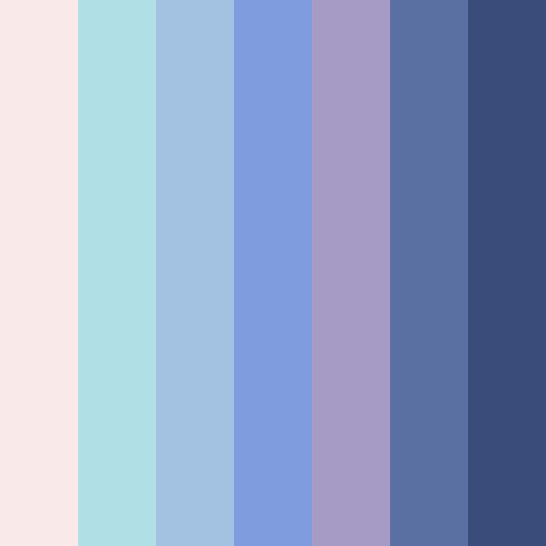 Download serene horizons color palette PNG image (square)