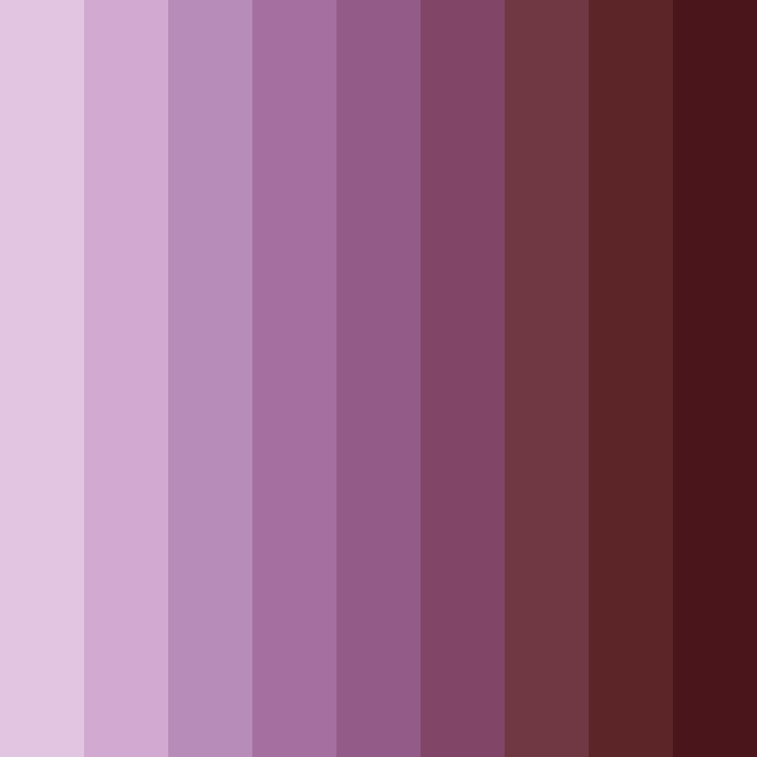 Download shades of purple color palette PNG image (square)