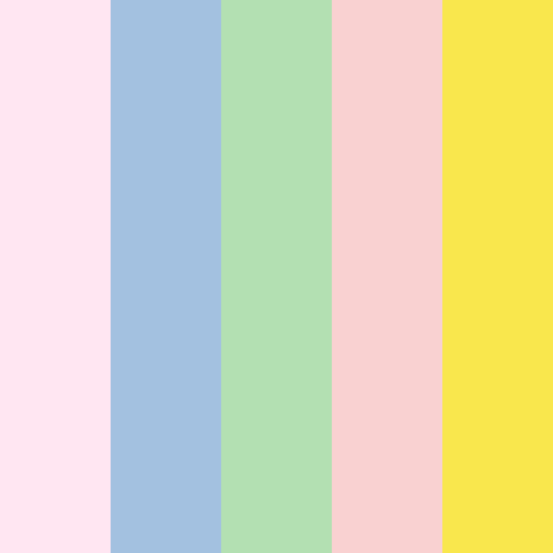 Download garden party bliss color palette PNG image (square)