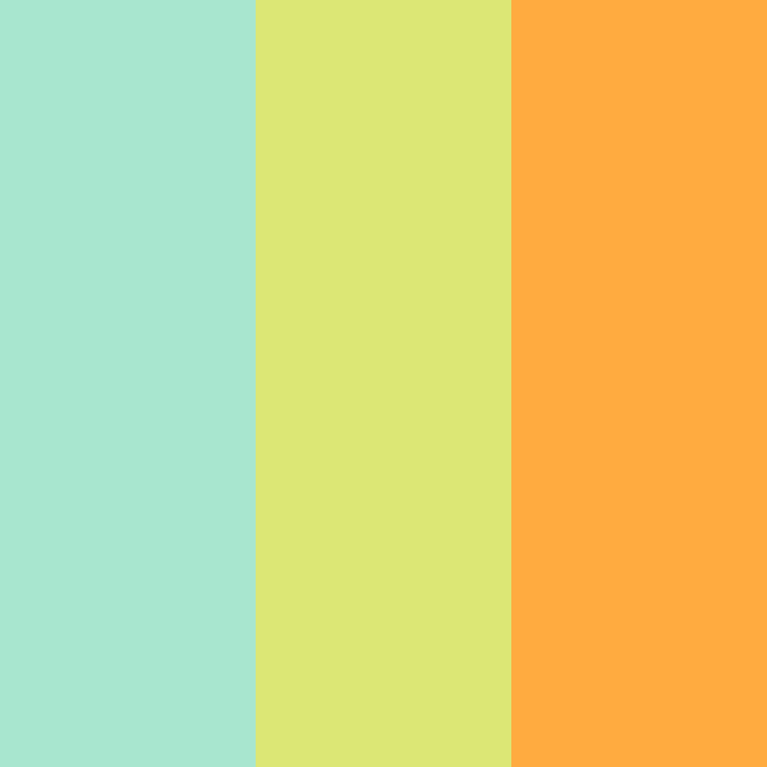 Download whimsical meadow color palette PNG image (square)