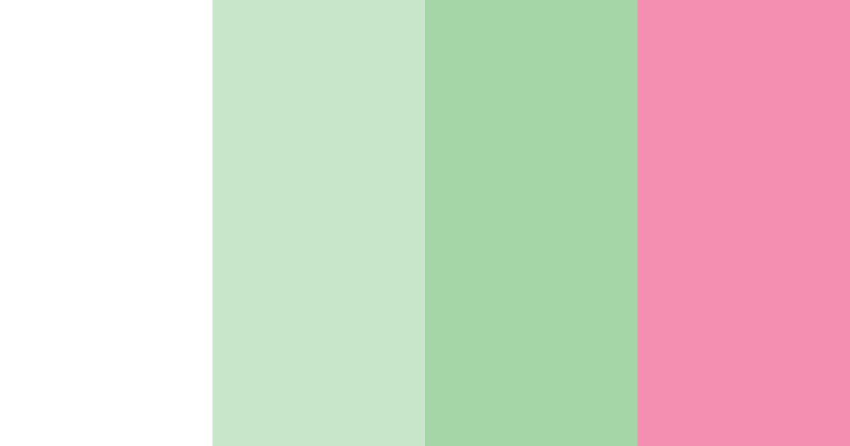Download pink greenery color palette PNG image (landscape)
