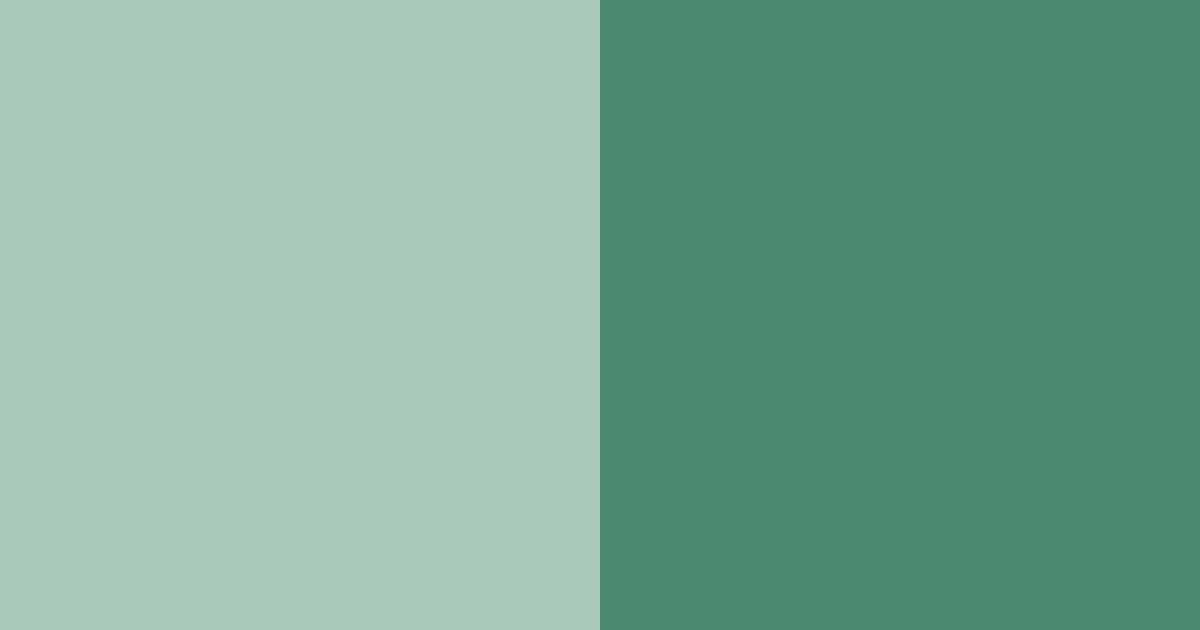 Download cool green color palette PNG image (landscape)