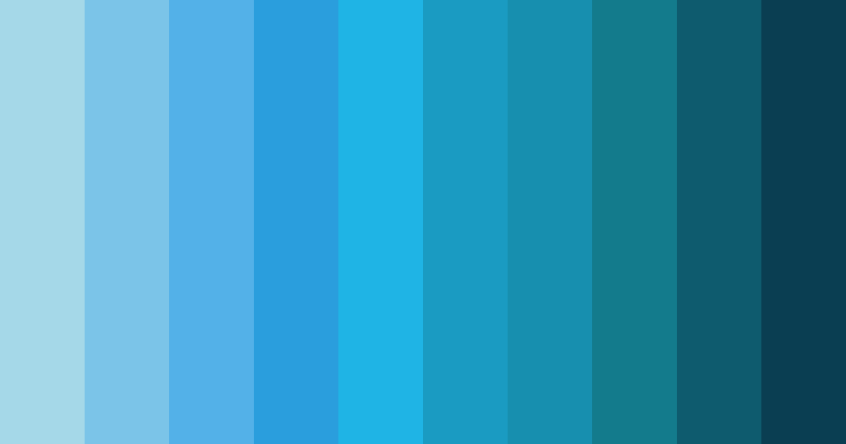 Download blue horizon color palette PNG image (landscape)