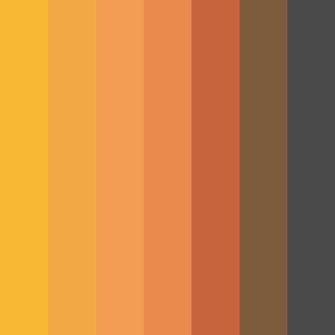 Download orange and gray color palette PNG image (square)