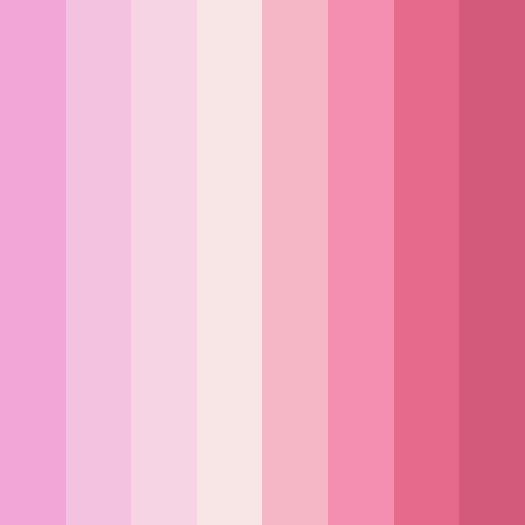Download pink bliss color palette PNG image (square)
