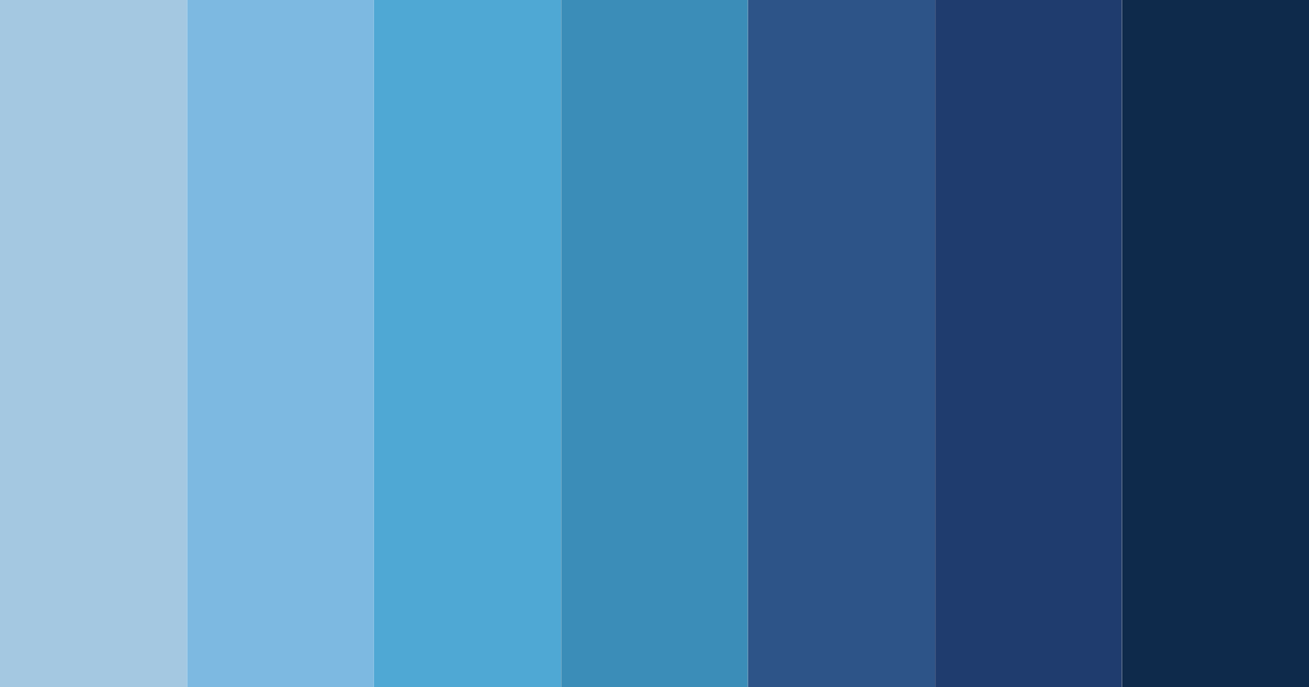 Download blue ocean color palette PNG image (landscape)