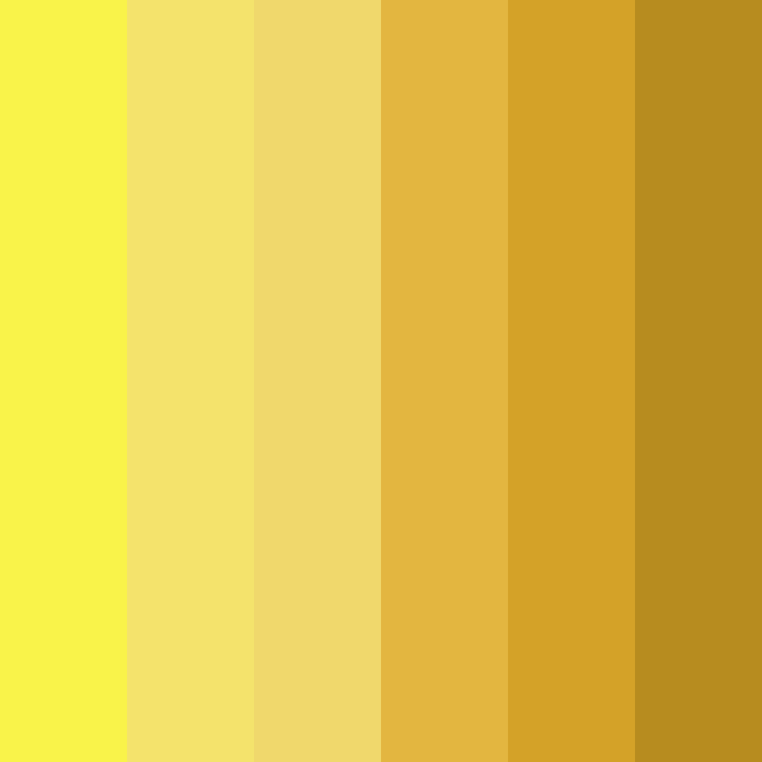 Download yellow lemon color palette PNG image (square)