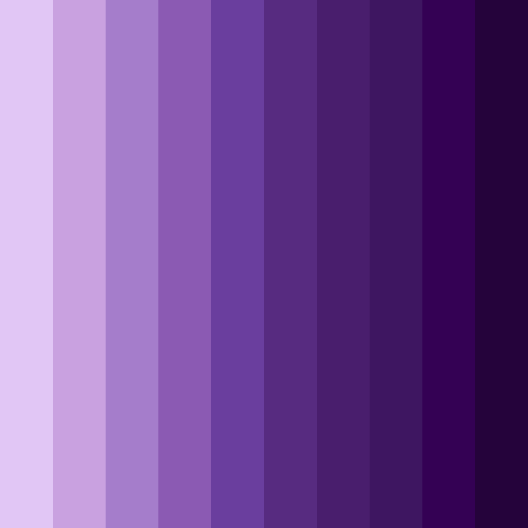 Download shades of violet color palette PNG image (square)