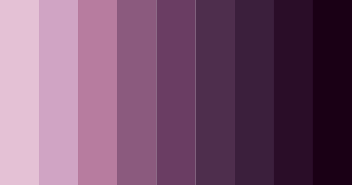 Download eggplant shades color palette PNG image (landscape)