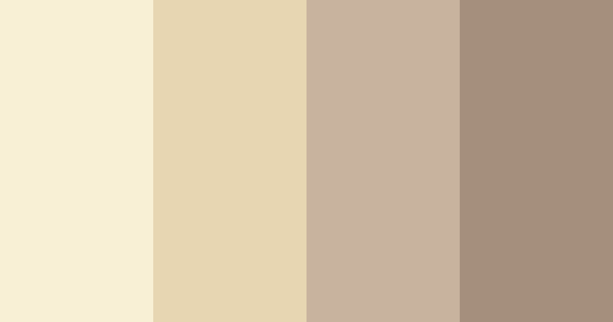 Download cream beige shades color palette PNG image (landscape)