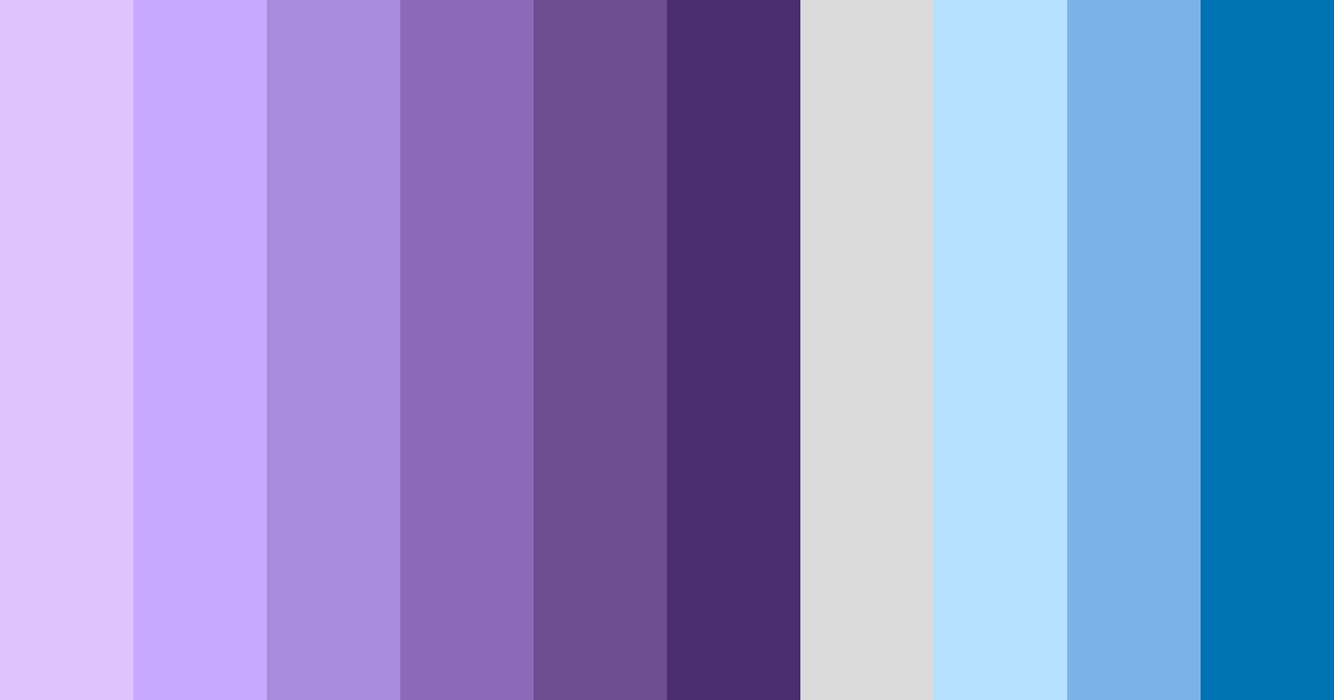 Download purple dreams color palette PNG image (landscape)