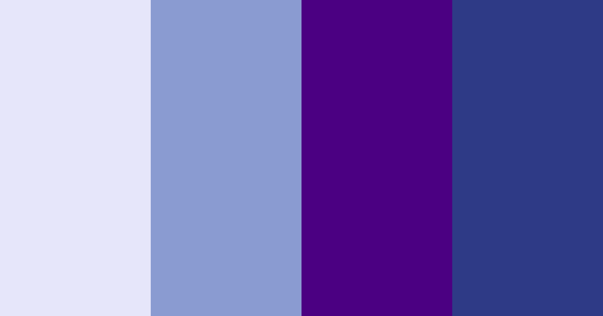 Download shades of purple color palette PNG image (landscape)