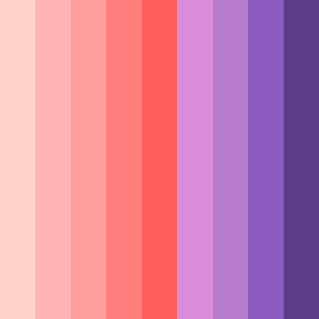 Download dreamy blossoms color palette PNG image (square)