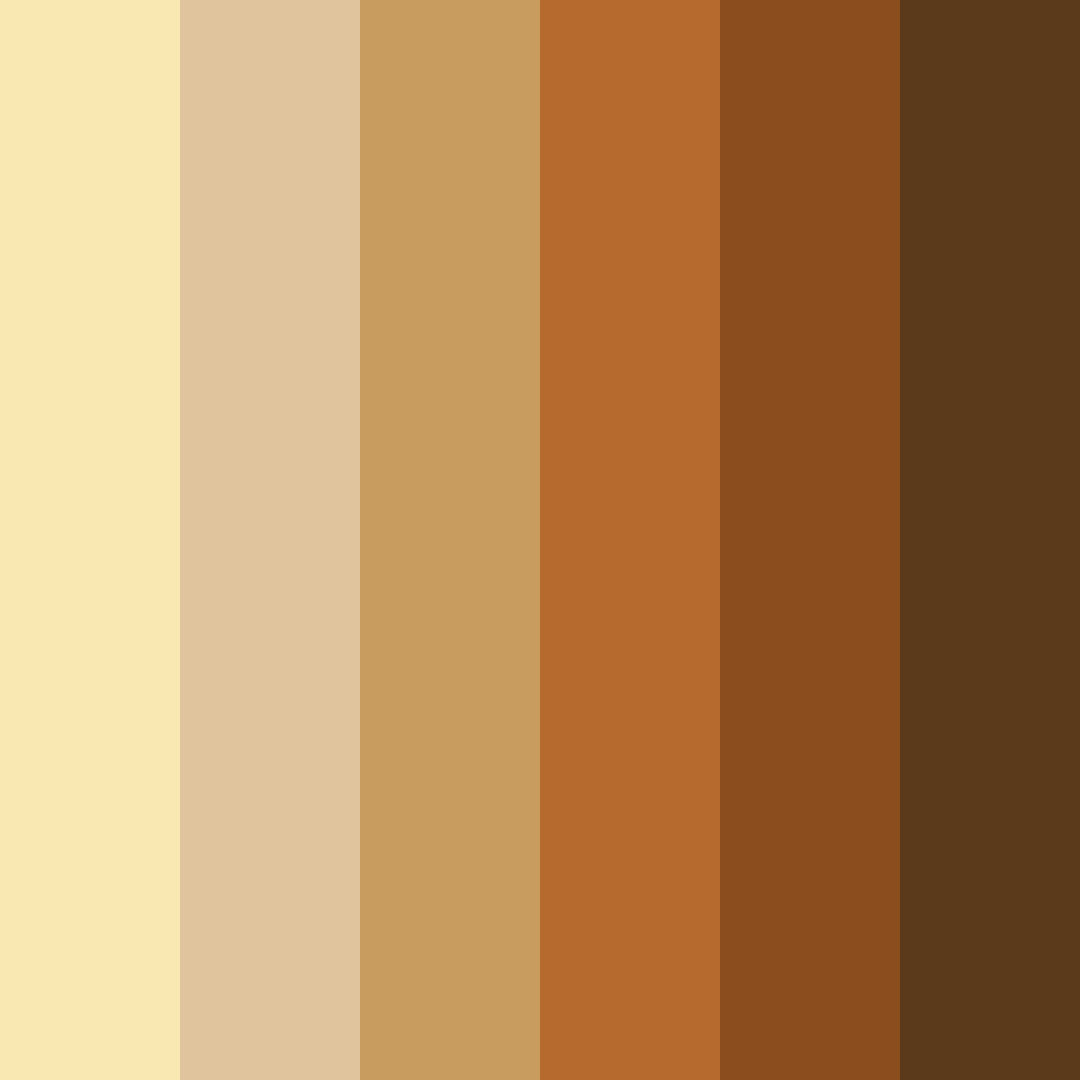 Download brown and yellow harmony color palette PNG image (square)
