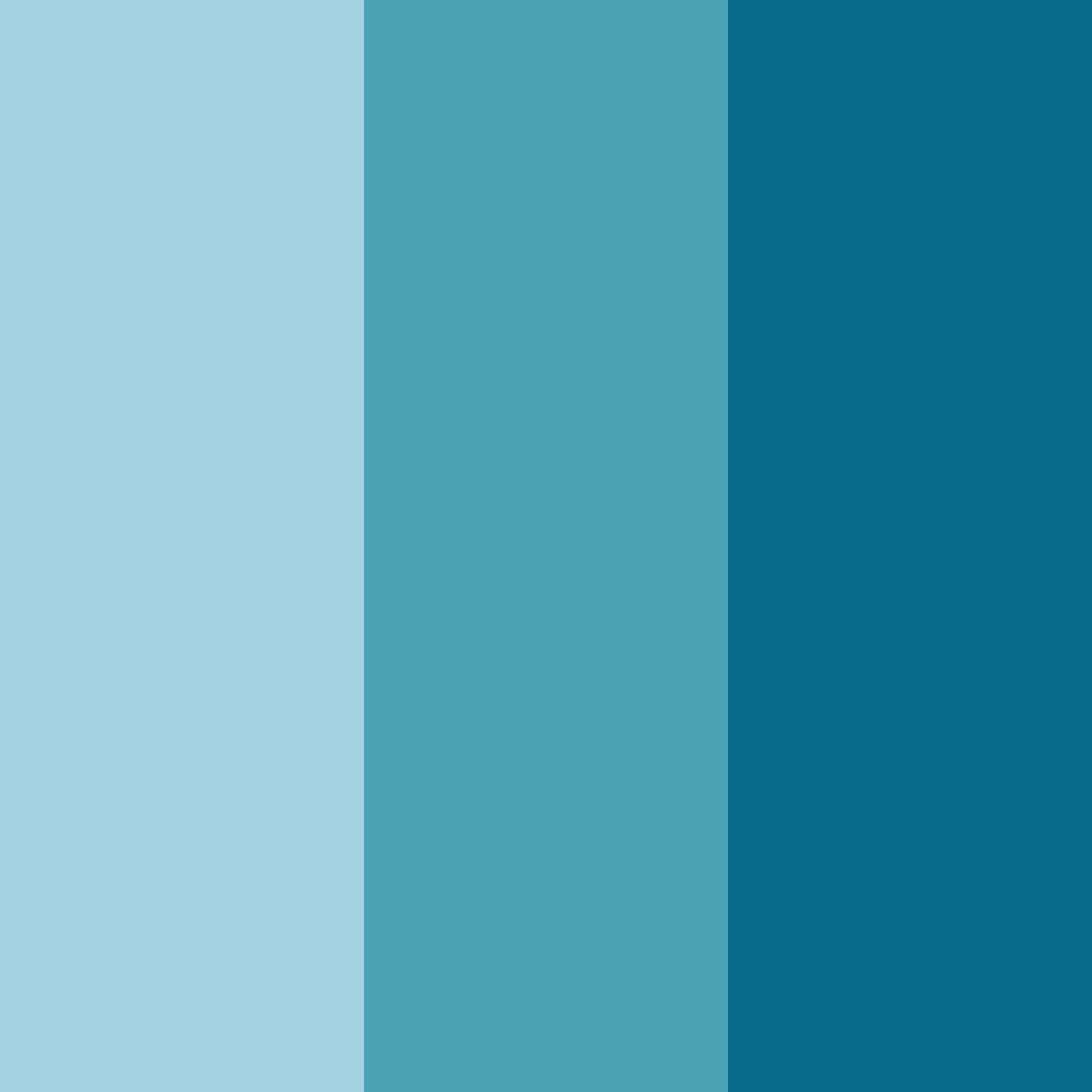 Download ocean blue color palette PNG image (square)