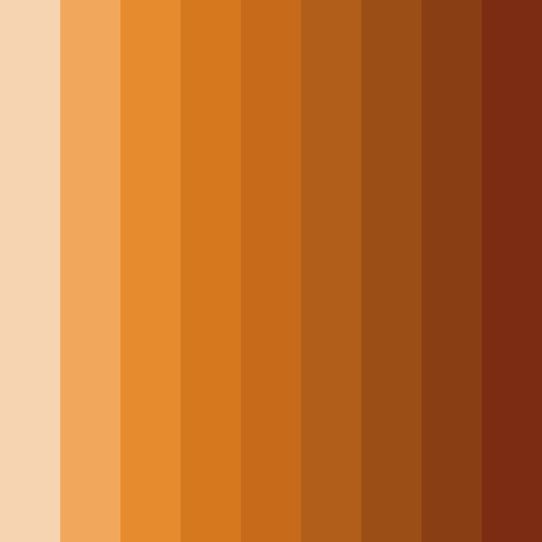 Download autumn ember delight color palette PNG image (square)
