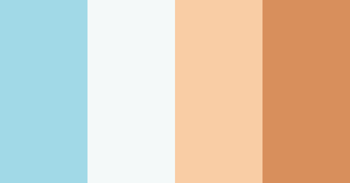 Download light blue beach color palette PNG image (landscape)